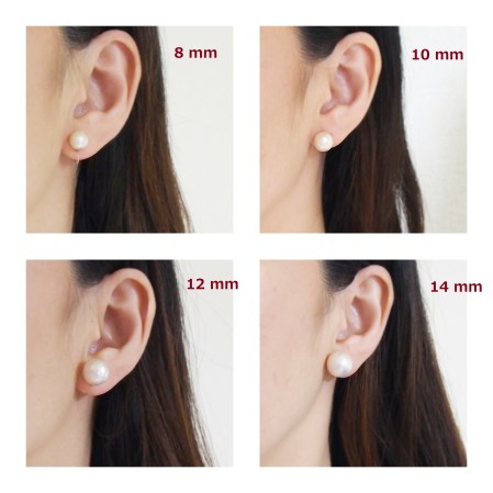 8 mm 10 mm 12 mm 14 mm cotton pearl invisible clip on earrings_size1