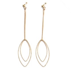 <img src=”comfortable-dangle-long-gold-invisible-clip-on-hoop-earrings-miyabigrace-3.jpg” alt=”pierced look and comfortable Comfortable and pierced look dangle gold invisible clip on double oval hoop minimal earrings 夾耳環 ノンホールピアス MiyabiGrace”/>