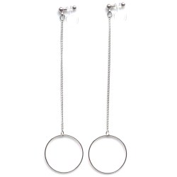 <img src=”comfortable-dangle-silver-minimalist-invisible-clip-on-hoop-earrings-miyabigrace-2.jpg” alt=”pierced look and comfortable Comfortable and pierced look dangle long thread silver circle hoop minimalist invisible clip on earrings MiyabiGrace 夾耳環 ノンホールピアス”/>