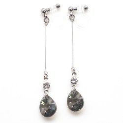 <img src=”dangle-swarovski-black-iridescent-crystal-invisible-clip-on-earrings10.jpg” alt=”pierced look and comfortable Wedding bridal Dangle Green Black Crystal Swarovski Invisible Clip On Earrings non pierced earrings”/>