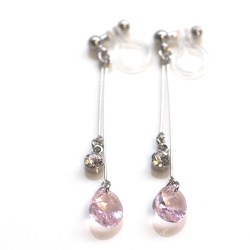 <img src=”dangle-swarovski-crystal-rosaline-pink-teardrop-invisible-clip-on-earrings8.jpg” alt=”pierced look and comfortable Wedding bridal Dangle Rosaline Pink Swarovski Crystal Invisible Clip On Earrings non pierced earrings”/>