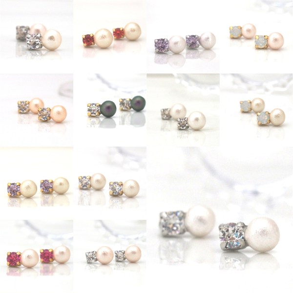 Totally Invisible Japanese cotton pearl invisible clip on earrings 15