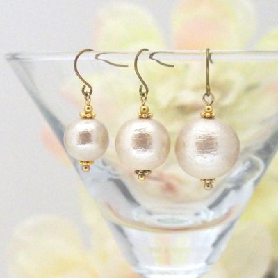 Japanese cotton pearl earrings_MiyabiGrace2