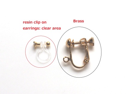 Invisible clip on earrings