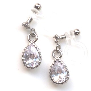 <img src=”bridal-wedding-dangle-tear-drop-silver-cubic-zirconia-cz-crystal-invisible-clip-on-earrings6.jpg” alt=”pierced look and comfortable Pierced look and comfortable dangle wedding bridal cubic zirconia teardrop swarovski crystal invisible clip on earrings 耳環夾 ノンホールピアス　イヤリング”/>