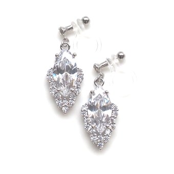 <img src=”cz-crystal-cubic-zirconia-diamond-wedding-invisible-clip-on-earrings10.jpg” alt=”pierced look and comfortable Pierced look and comfortable dangle wedding bridal cubic zirconia teardrop crystal invisible clip on earrings 耳環夾 ノンホールピアス　イヤリング”/>