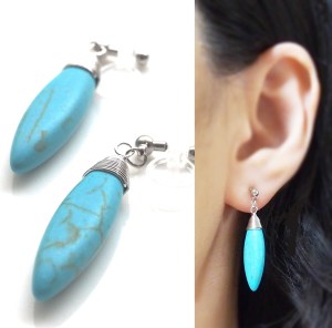 <img src=”dangle-blue-turquoise-bar-invisible-clip-on-earrings-miyabigrace2.jpg” alt=”Turquoise invisible clip on earrings/>