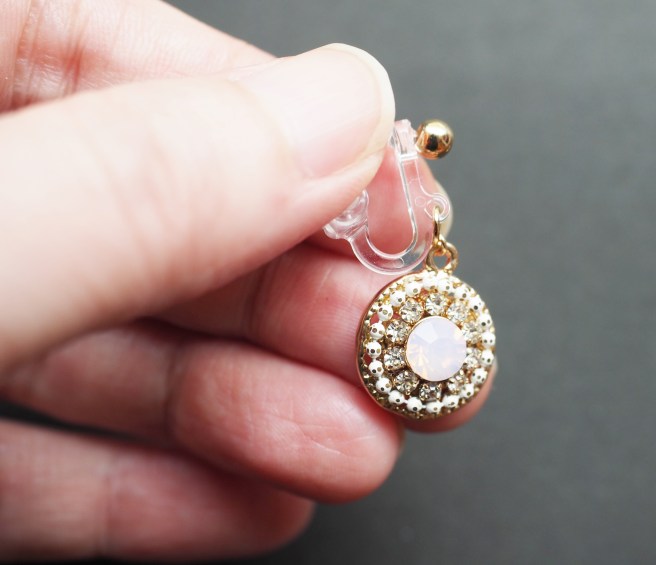 Miyabi Grace Plastic Soft clip on earrings comfortable pierced look.JPG