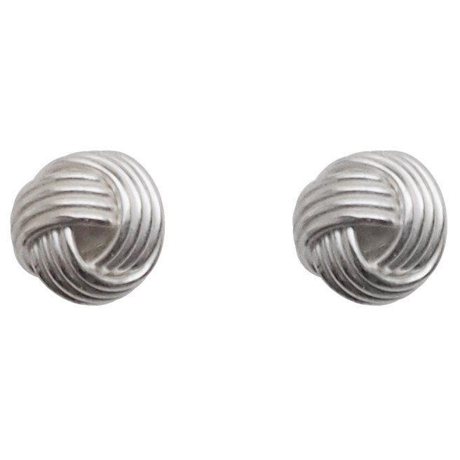 Comfortable pierced look knotted sterling silver invisible clip on earrings Miyabi Grace 10.jpg