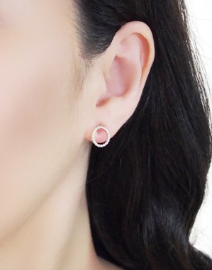 Comfortable pierced look Textured Hoop sterling silver invisible clip on earrings Miyabi Grace7.jpg
